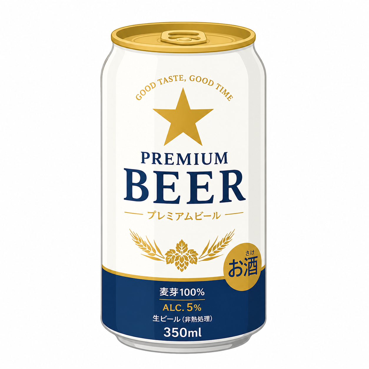 ビール 缶350ml 5％